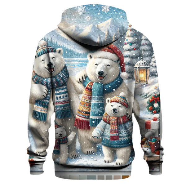 Polar Bear Family Christmas Joy Hoodie