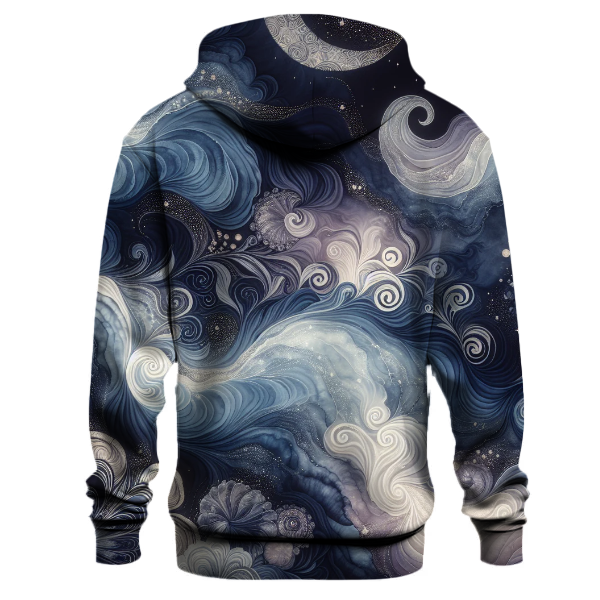 Moonlit Reflection Tie-Dye Hoodie