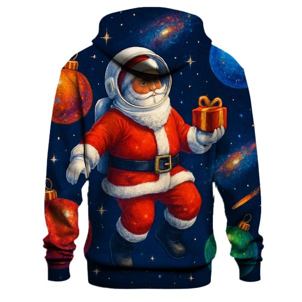 Christmas in Space with Astronaut Santa Hoodie
