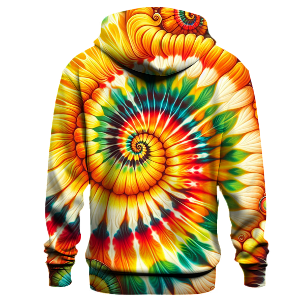 Bold Citrus Tie-Dye Hoodie