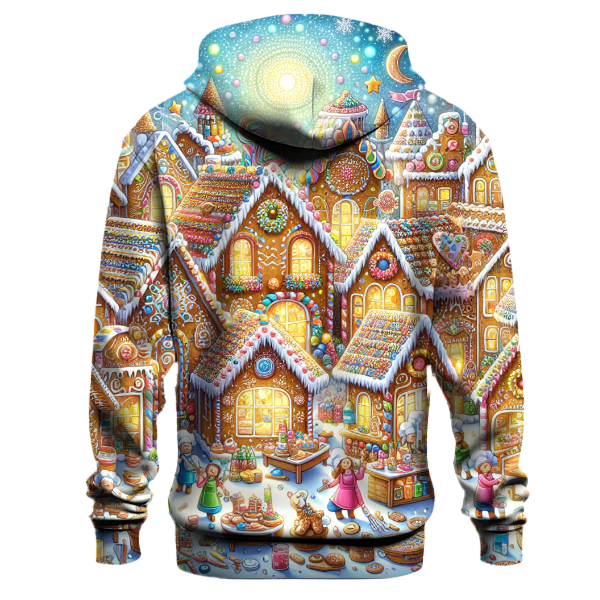 Festive Gingerbread Village Hoodie