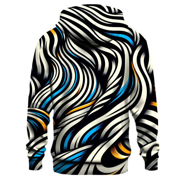 Electric Zebra Stripes Hoodie