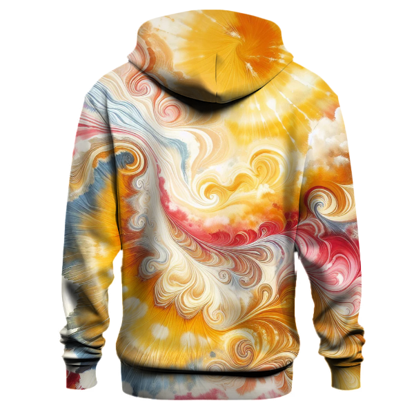 Sunkissed Horizon Tie-Dye Design Hoodie