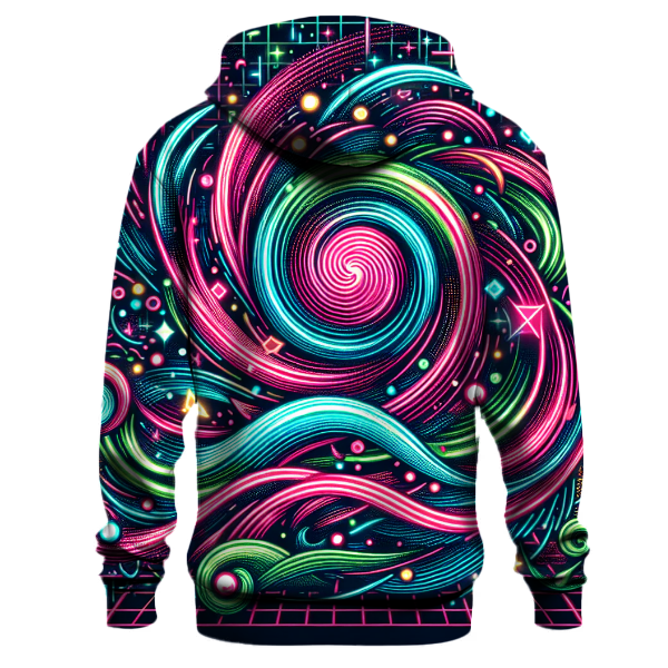 Neon Lights Night Hoodie
