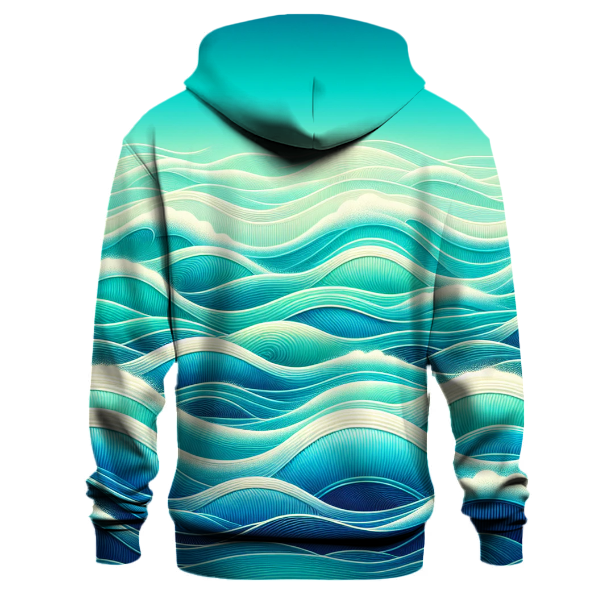 Glistening Ocean Wave Gradient Hoodie