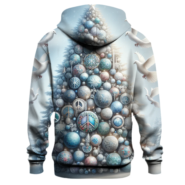 Peace on Earth Christmas Tree Hoodie