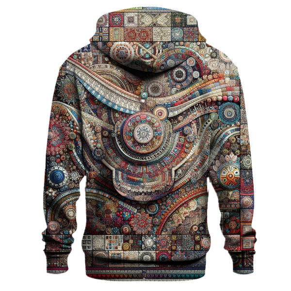 Boho Patchwork Pattern Hoodie