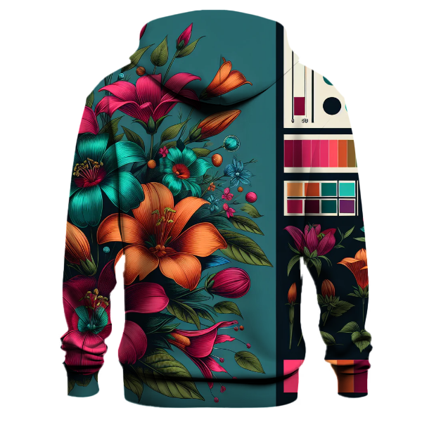 Retro Botanical Bloom Hoodie