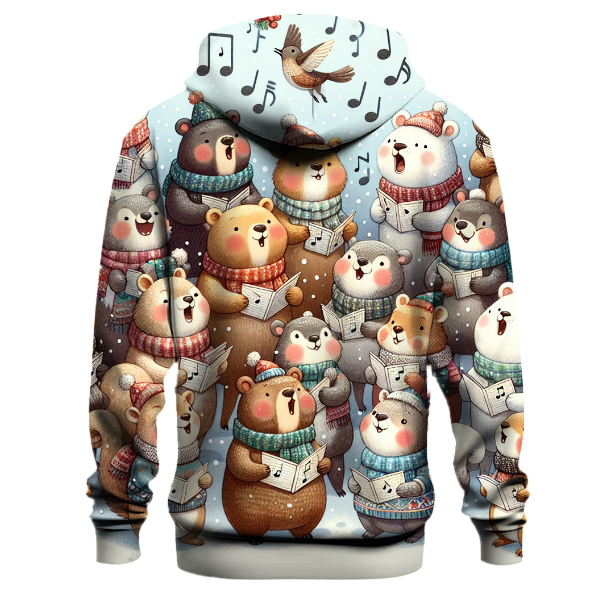 Festive Caroling Critters Choir Hoodie