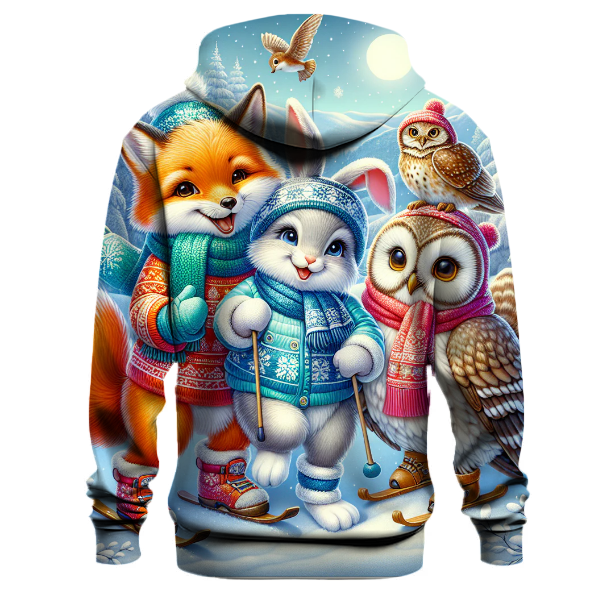 Cozy Winter Friends Gathering Hoodie