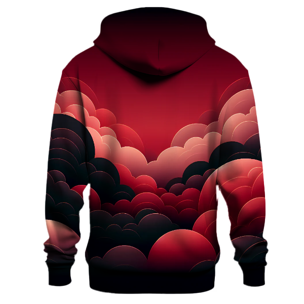 Crimson Dusk Shift Hoodie