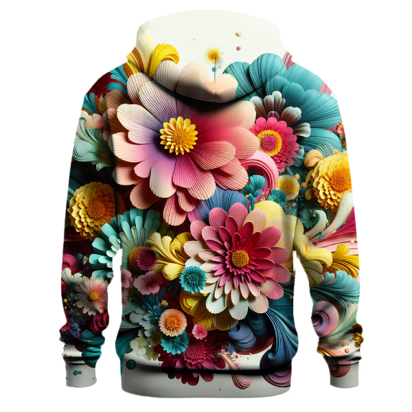 Funky Floral Swirl Hoodie