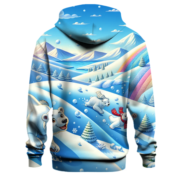 Polar Bear Winter Fun Hoodie