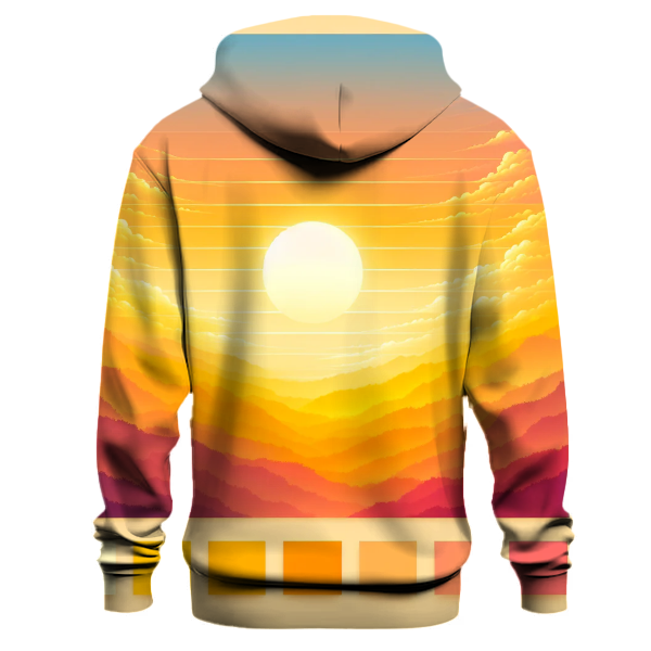 Golden Sunrise Cascade Hoodie