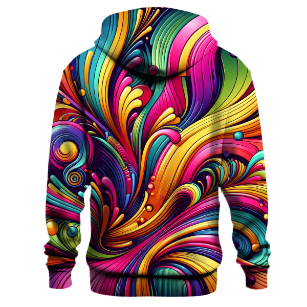 Funky Abstract Swirls Hoodie