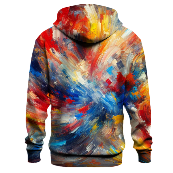 Artistic Brushstroke Tie-Dye Hoodie