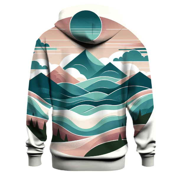 Retro Mountain Landscape Hoodie