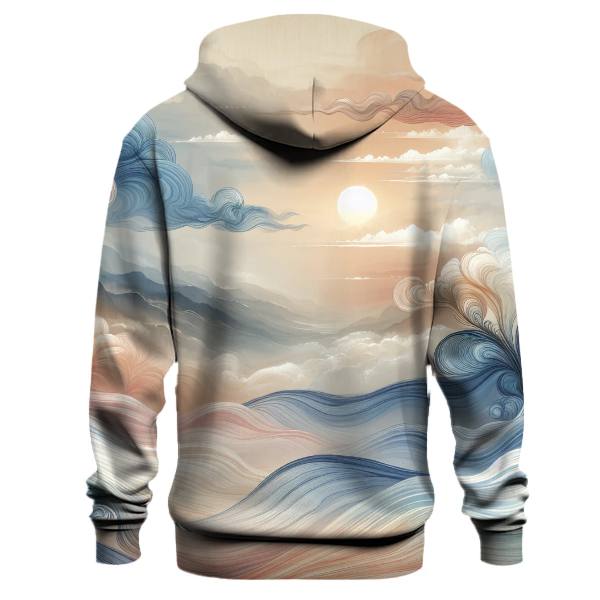 Serene Watercolor Sky Hoodie