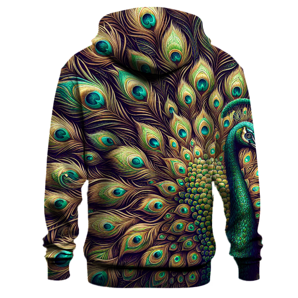 Enchanting Peacock Plume Hoodie