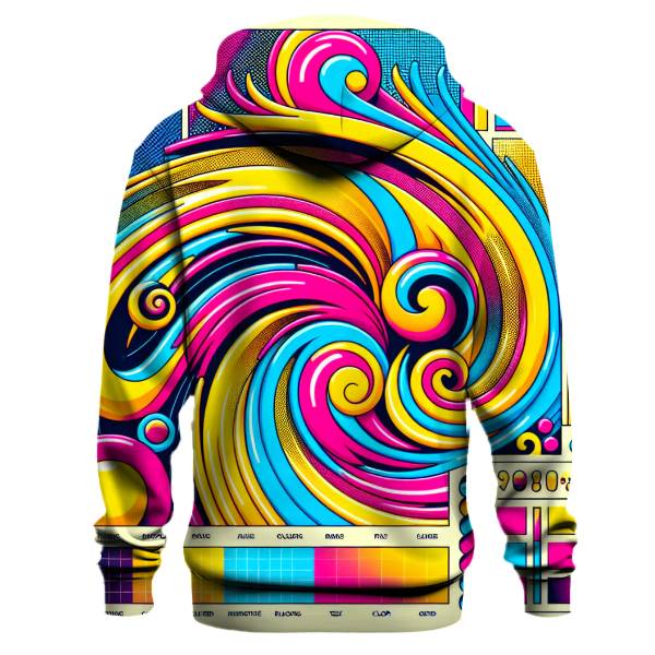 Radical Retro Swirls Hoodie