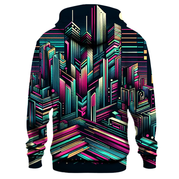 Geometric Cityscape Hoodie