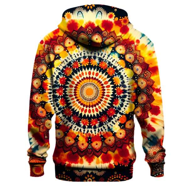 Fiery Dawn Tie-dye Hoodie