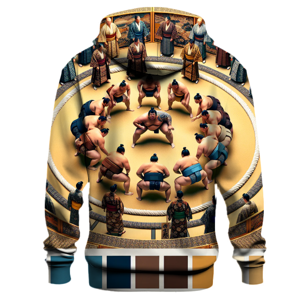 Sumo Wrestling Waves Hoodie