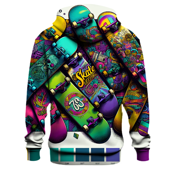 Charming Retro Skater Vibes Hoodie