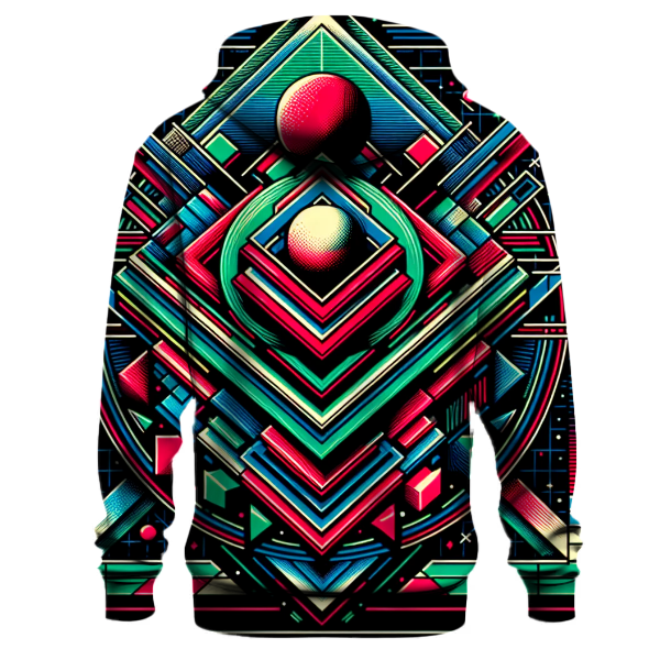 Retro Futurism Patterns Hoodie