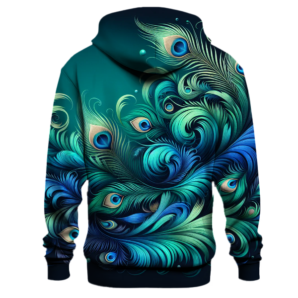 Peacock Plumage Gradient Hoodie