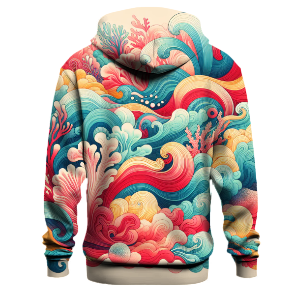 Coral Reef Delight Tie-Dye Hoodie