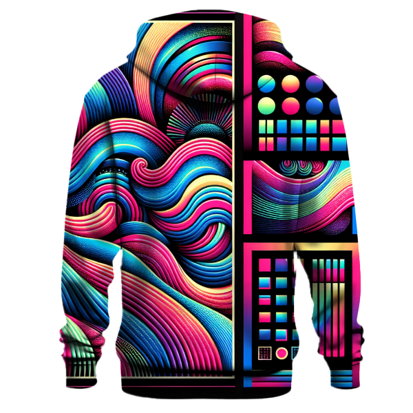 Neon Wave Groove Hoodie