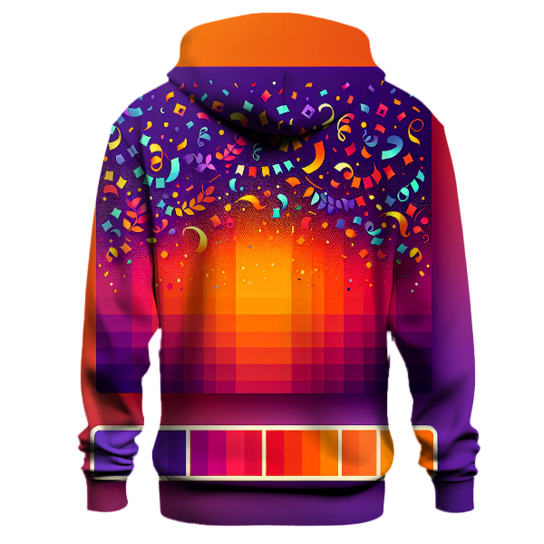 Radiant Carnival Colors Hoodie