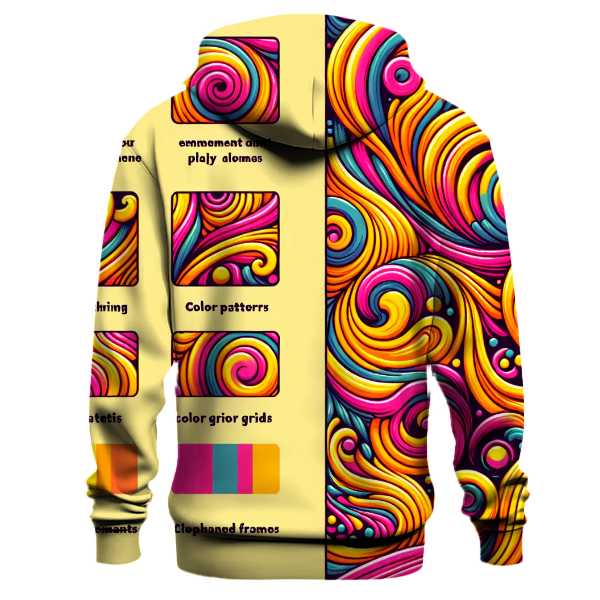 Colorful Retro Swirls Hoodie