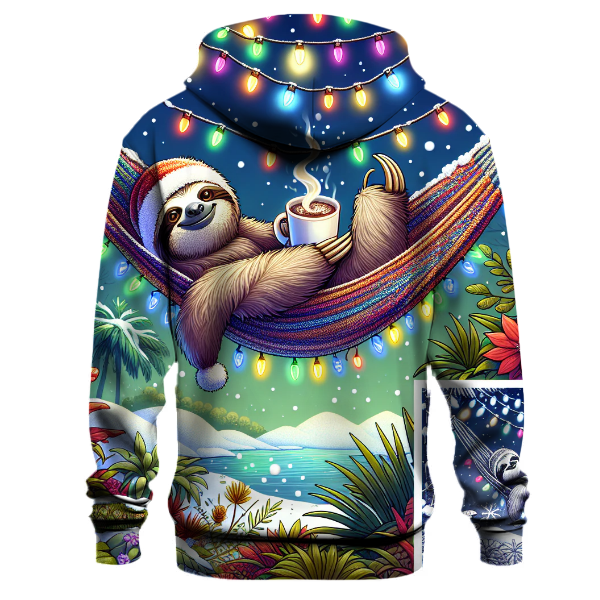Christmas Sloth Relaxation Hoodie