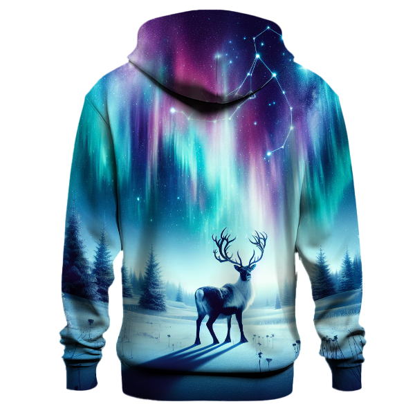 Mystical Reindeer Night Hoodie