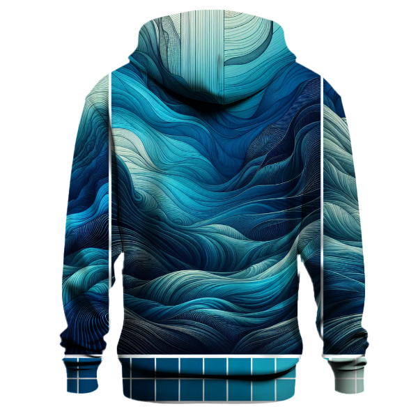 Oceanic Serenity Gradient Hoodie