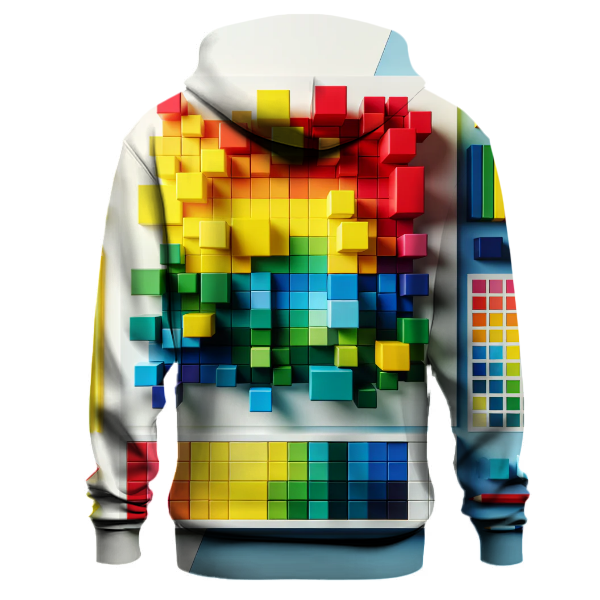 Bold Rainbow Blocks Hoodie