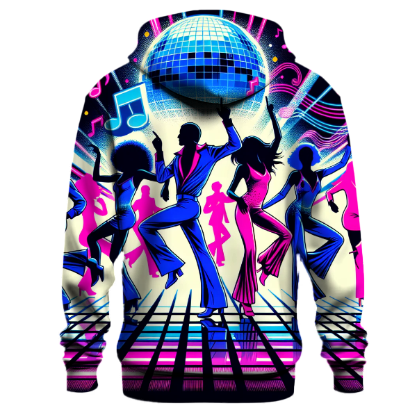 Retro Neon Dance Party Hoodie