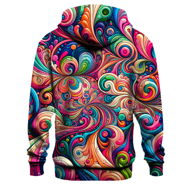 Retro Kaleidoscope Colors Hoodie