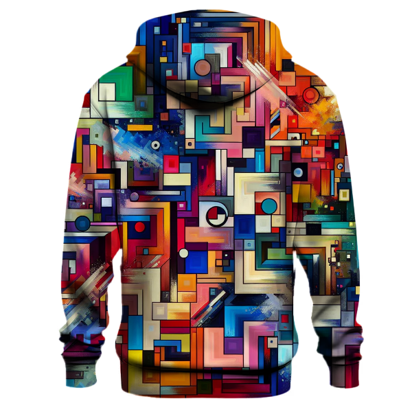 Retro Abstract Scape Hoodie