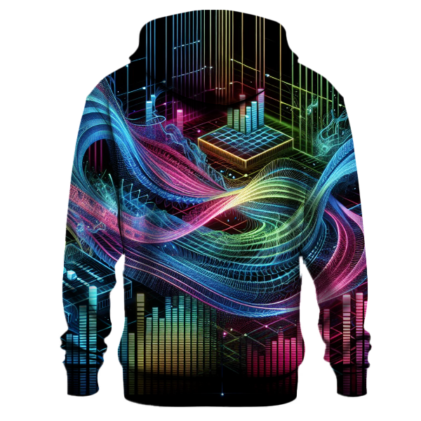 Retro Techno Waves Hoodie