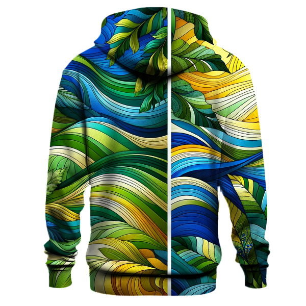 Summer Oasis Tie-Dye Design Hoodie