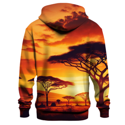 Majestic Savannah Sunset Hoodie
