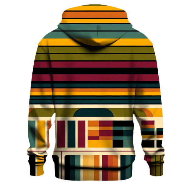 Funky Retro Stripes Hoodie