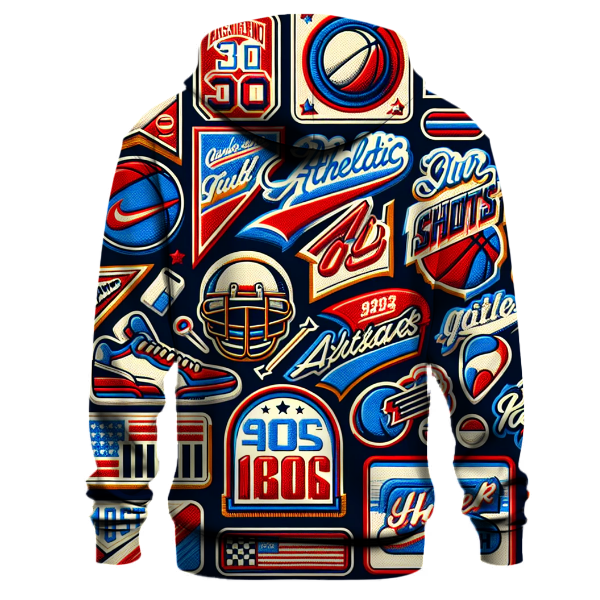 Vintage 80s Sports League Hoodie