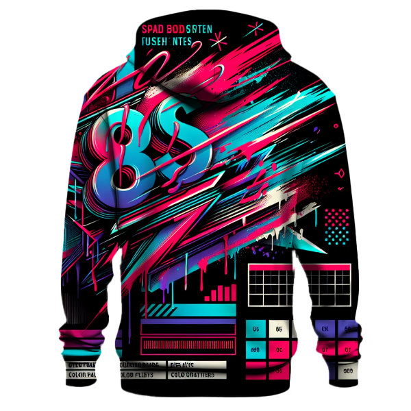 Abstract Graffiti Lines Hoodie