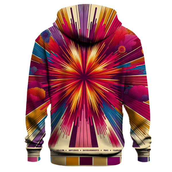 Radiant Retro Rays Hoodie