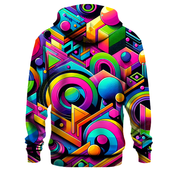 Funky Geometric Frenzy Hoodie