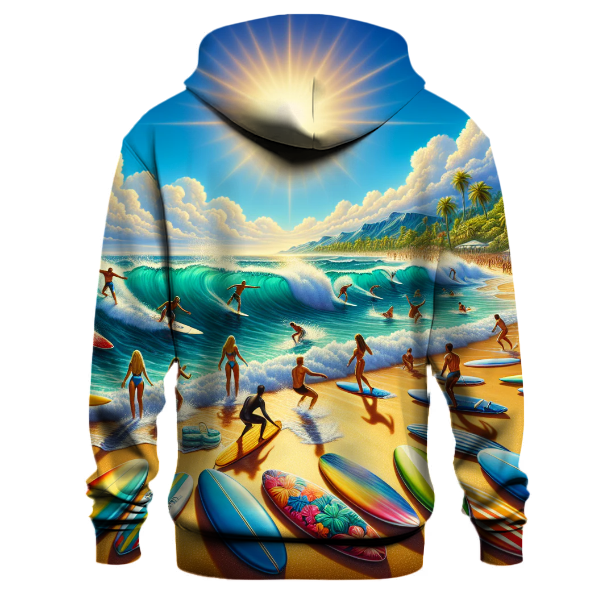 Retro Wave Surf Style Hoodie
